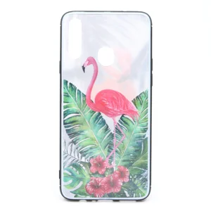 Nettech Samsung Galaxy A20S Uyumlu Çiçek Desenli Arka Koruma Kılıf (Çeşitli Desen) NT-79715