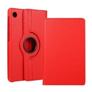 Lenovo Tab M10 Plus TB-125F - TB-128F 3. Jenerasyon Zore Dönebilen Standlı Kılıf - Kırmızı