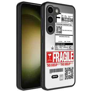 Galaxy S23 Kılıf Aynalı Desenli Kamera Korumalı Parlak Zore Mirror Kapak - Fragile