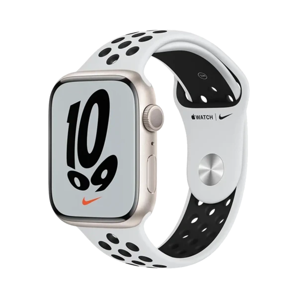 Apple Watch Series 7 Nike - Alüminyum - 45mm - GPS - Yıldız Işığı - 1