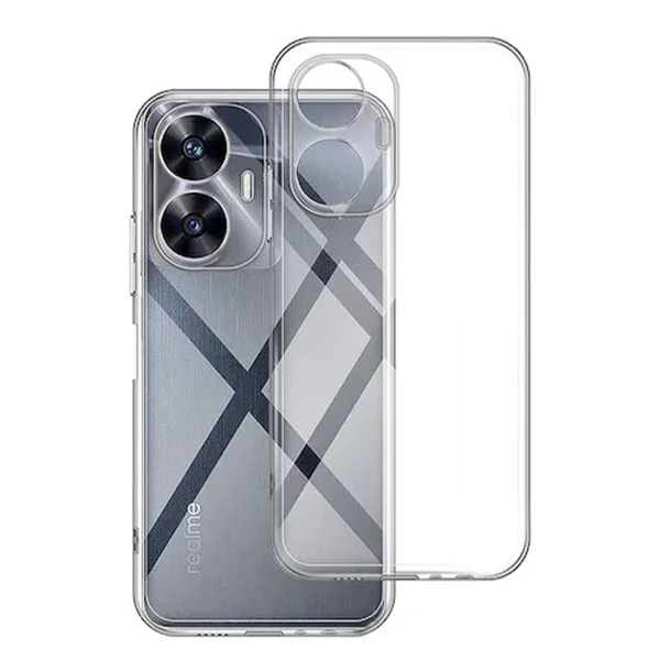 Nettech Realme C55 Uyumlu Lüx Seri Kamera Korumalı Arka Koruma Kılıf (Şeffaf) NT-105355 - 1