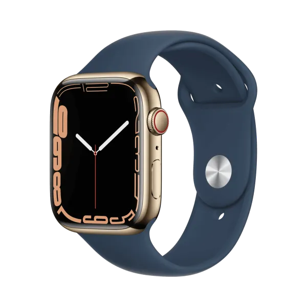 Apple Watch Series 7 - Paslanmaz Çelik - 45mm - Cellular - Altın - 1