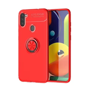Galaxy M11 Kılıf Zore Ravel Silikon Kapak - Kırmızı