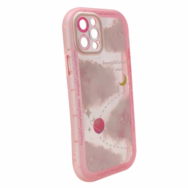 Nettech Apple iPhone 12 Pro Uyumlu Gif Seri Arka Koruma Kılıf (Pembe) NT-97249 - 2