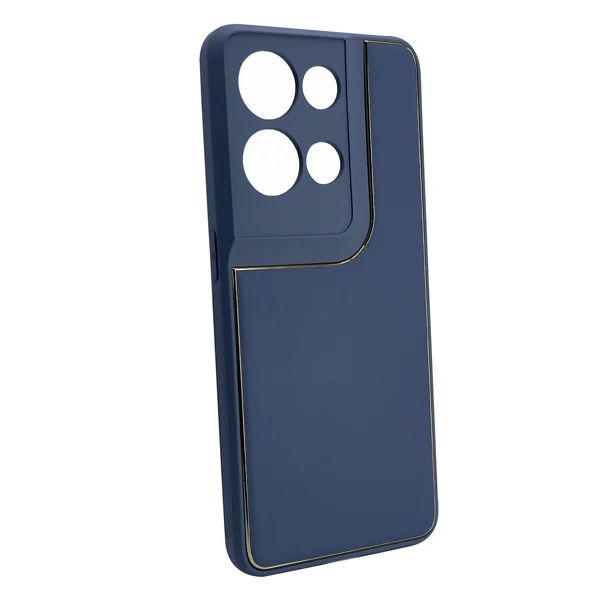 Nettech Oppo Reno 8 Pro Uyumlu Coco Leather Seri Arka Koruma Kılıf (Gri) NT-99659 - 2