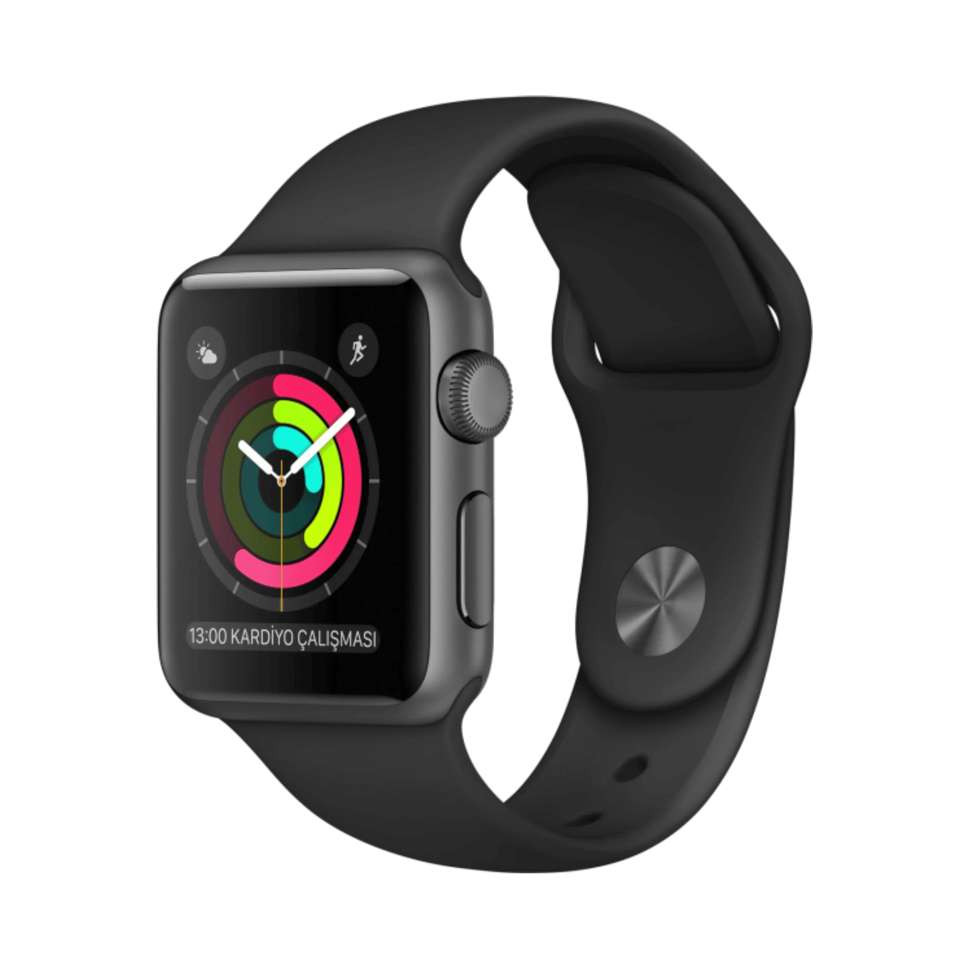 Apple Watch Series 1 - Alüminyum - 38mm - GPS - Gece yarısı