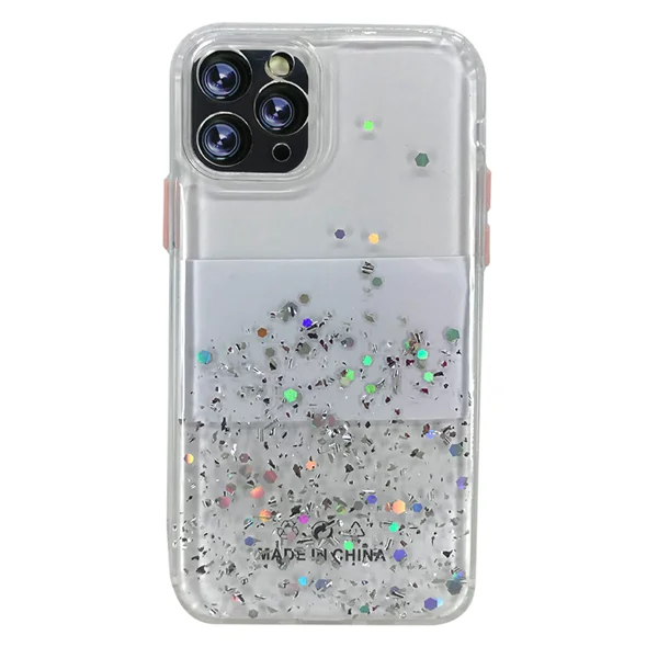 Nettech Apple iPhone 11 Pro Uyumlu Kamera Korumalı Simli Arka Koruma Kılıf NT-82952 - 3