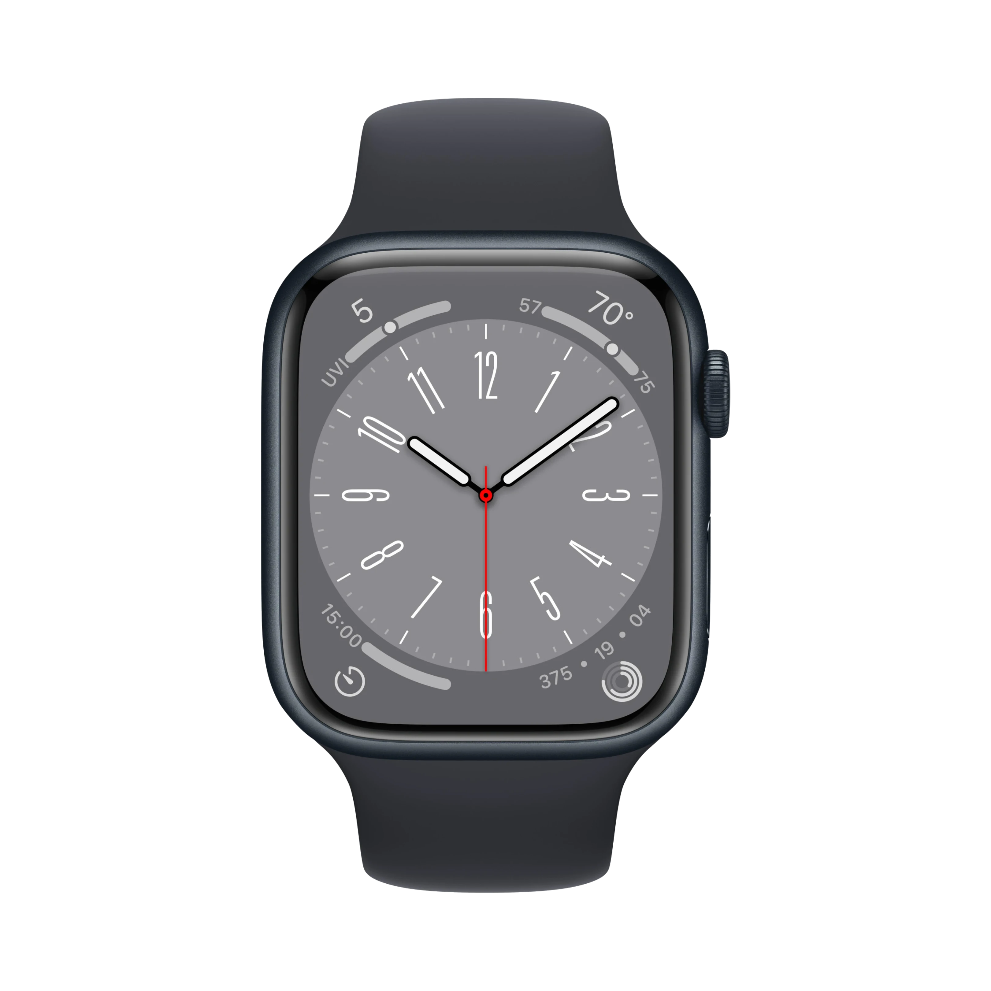 Apple Watch Series 8 - Alüminyum - 45mm - Cellular - Gece yarısı