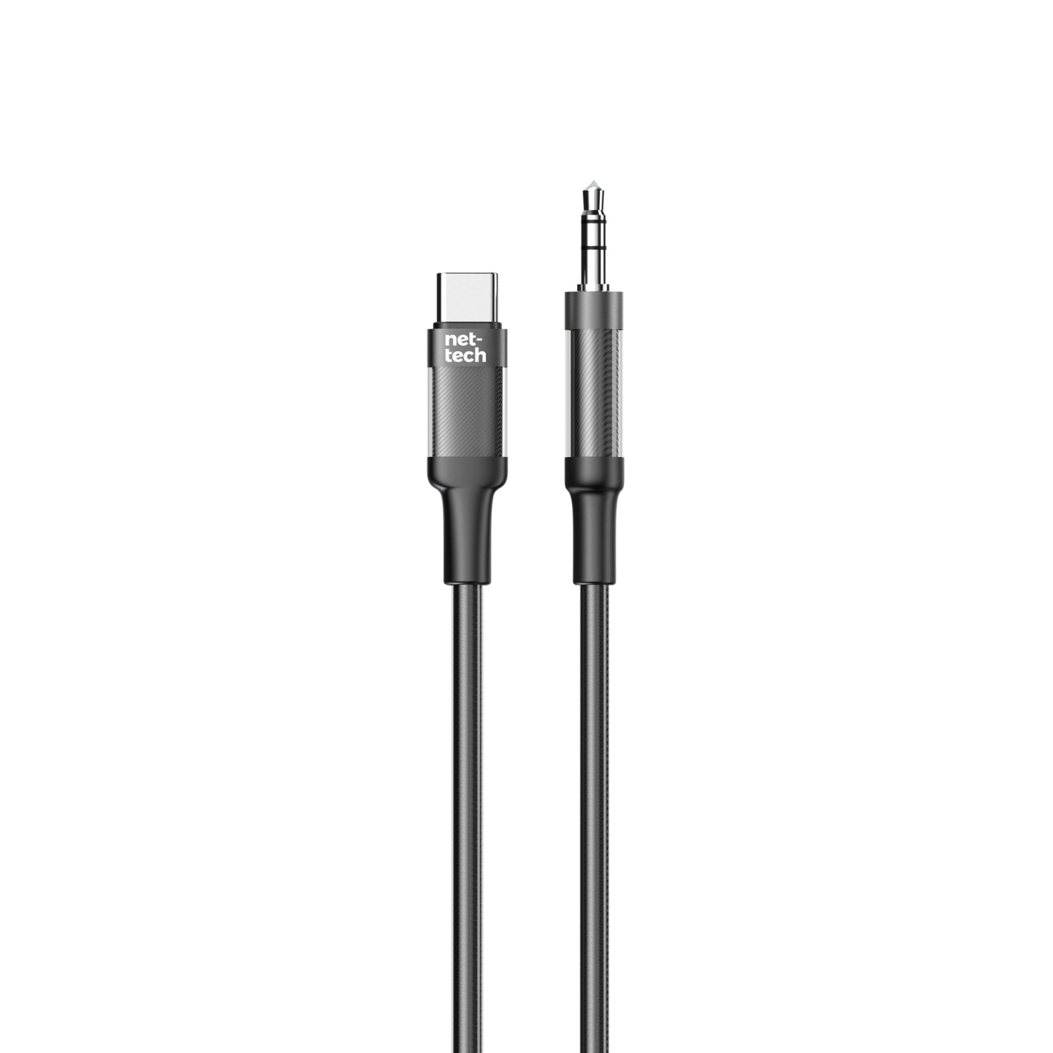 Nettech NT-AC07 Plastik 100 Cm Type-C To Aux Kablosu (Siyah) NT-108330