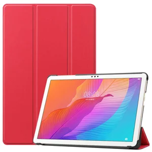 Huawei MatePad T10 Zore Smart Cover Standlı 1-1 Kılıf - Kırmızı