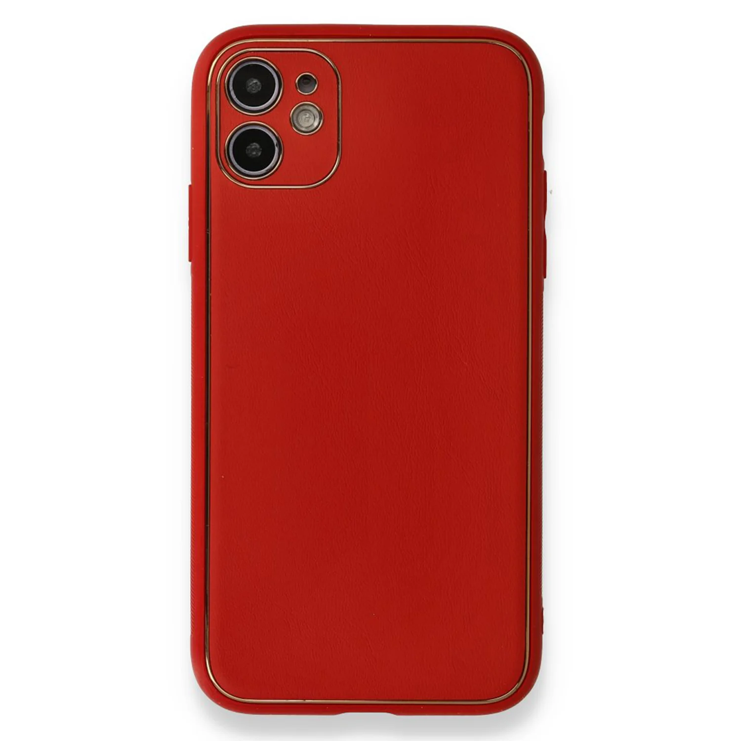 Nettech Samsung Galaxy A04E Uyumlu Coco Leather Seri Arka Koruma Kılıf (Kırmızı) NT-102142