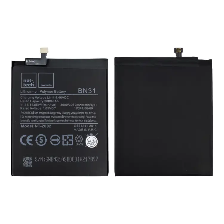 Teknonet Xiaomi Mi A1 Uyumlu Nettech BN31 3000 MAh Batarya NT-82565