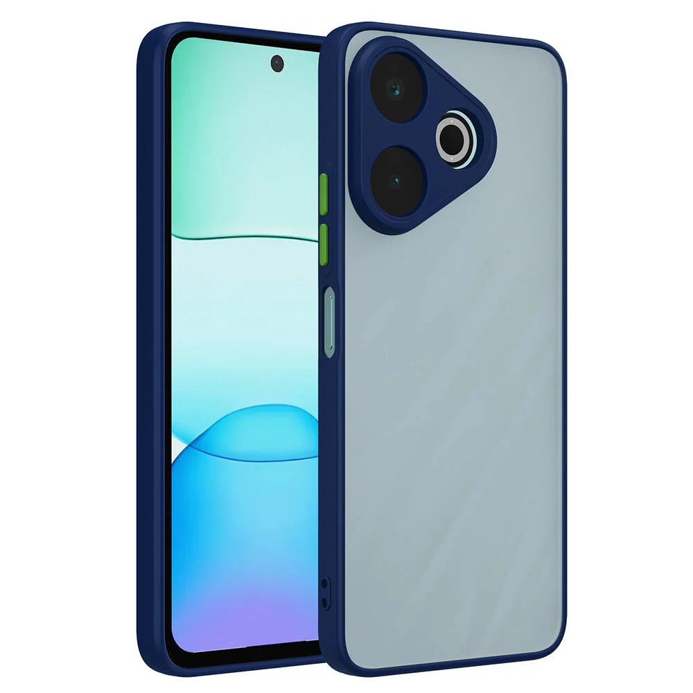 Xiaomi Redmi 13 4G Kılıf Zore Hux Kapak - Lacivert