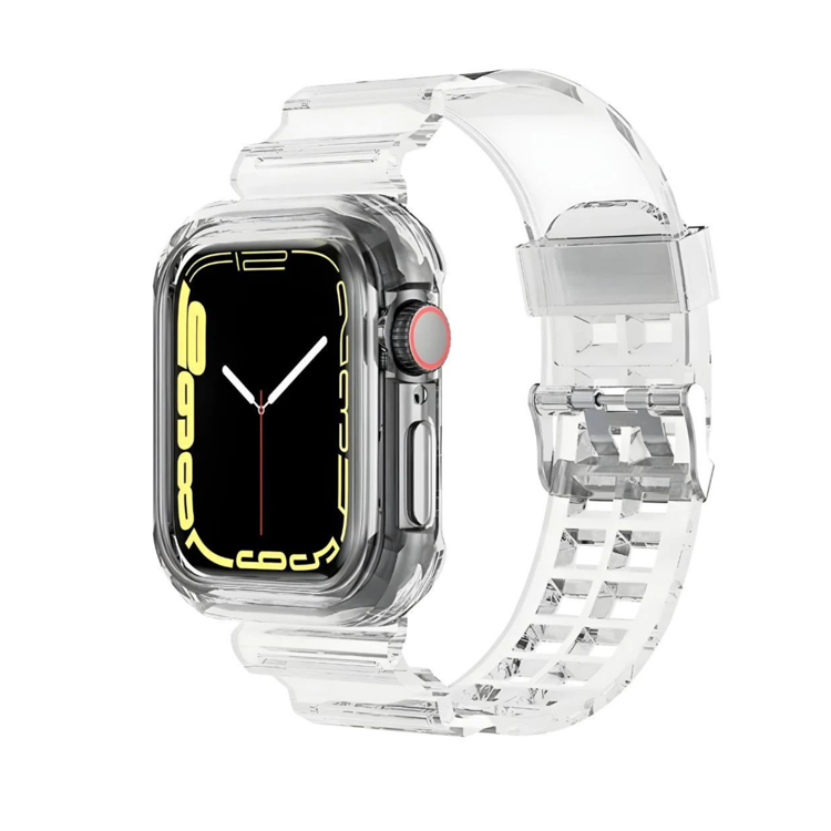 Nettech Apple Watch Series 10 46 mm Uyumlu Silikon Kordon (Şeffaf) NT-112530