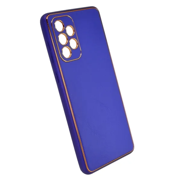 Nettech Samsung Galaxy A73 5G Uyumlu Coco Leather Seri Arka Koruma Kılıf (Mor) NT-93419 - 2