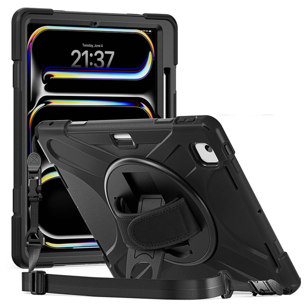 Nettech Apple iPad Air 11 2024 Uyumlu Sport Seri Arka Koruma (Siyah) NT-111126 - 1