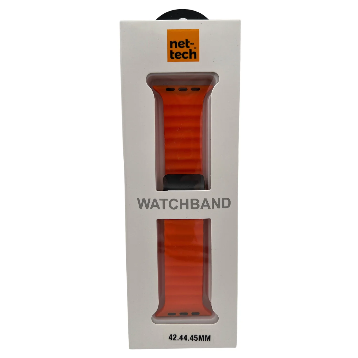 Nettech Apple Watch Seri 44/42 mm Uyumlu Silikon Kordon (Turuncu) NT-100589
