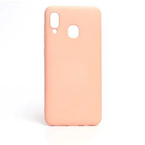 Galaxy A20 Kılıf Zore İnci Silikon - Pembe