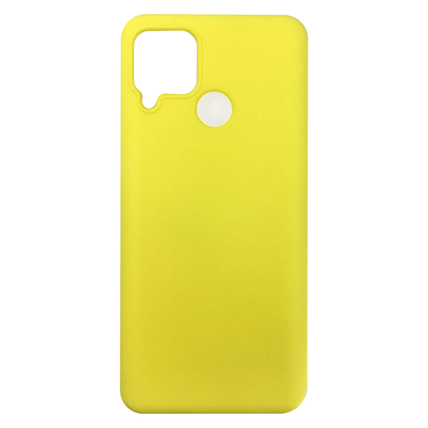 Nettech Realme C15 Uyumlu Nano Arka Koruma Kılıf (Sarı) NT-91481