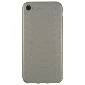 Nettech Apple iPhone 8 Uyumlu Timsah Seri Arka Koruma Kılıf (Gri) VR-7299