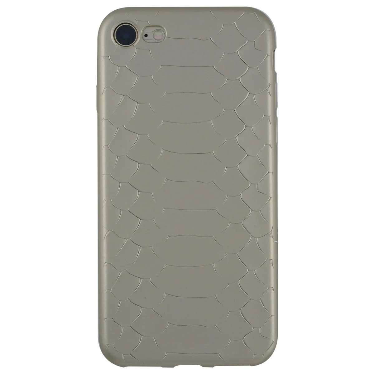 Nettech Apple iPhone 8 Uyumlu Timsah Seri Arka Koruma Kılıf (Gri) VR-7299