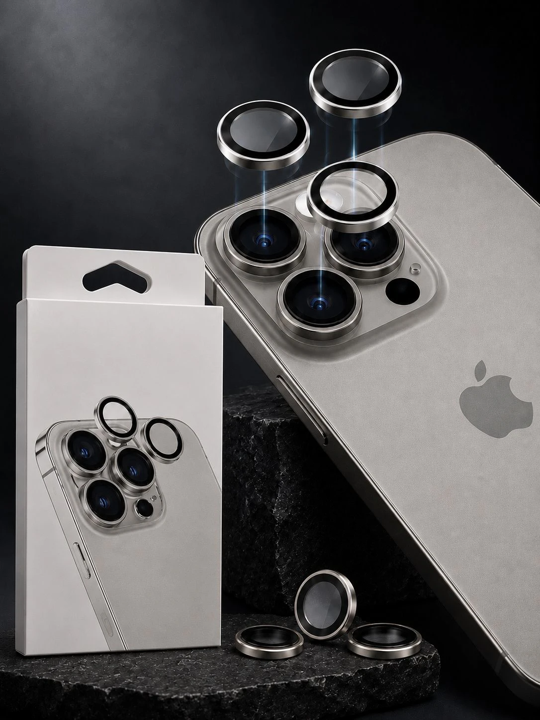 iphone 15 Pro Max safir kamera lens Çöl Titanyum
