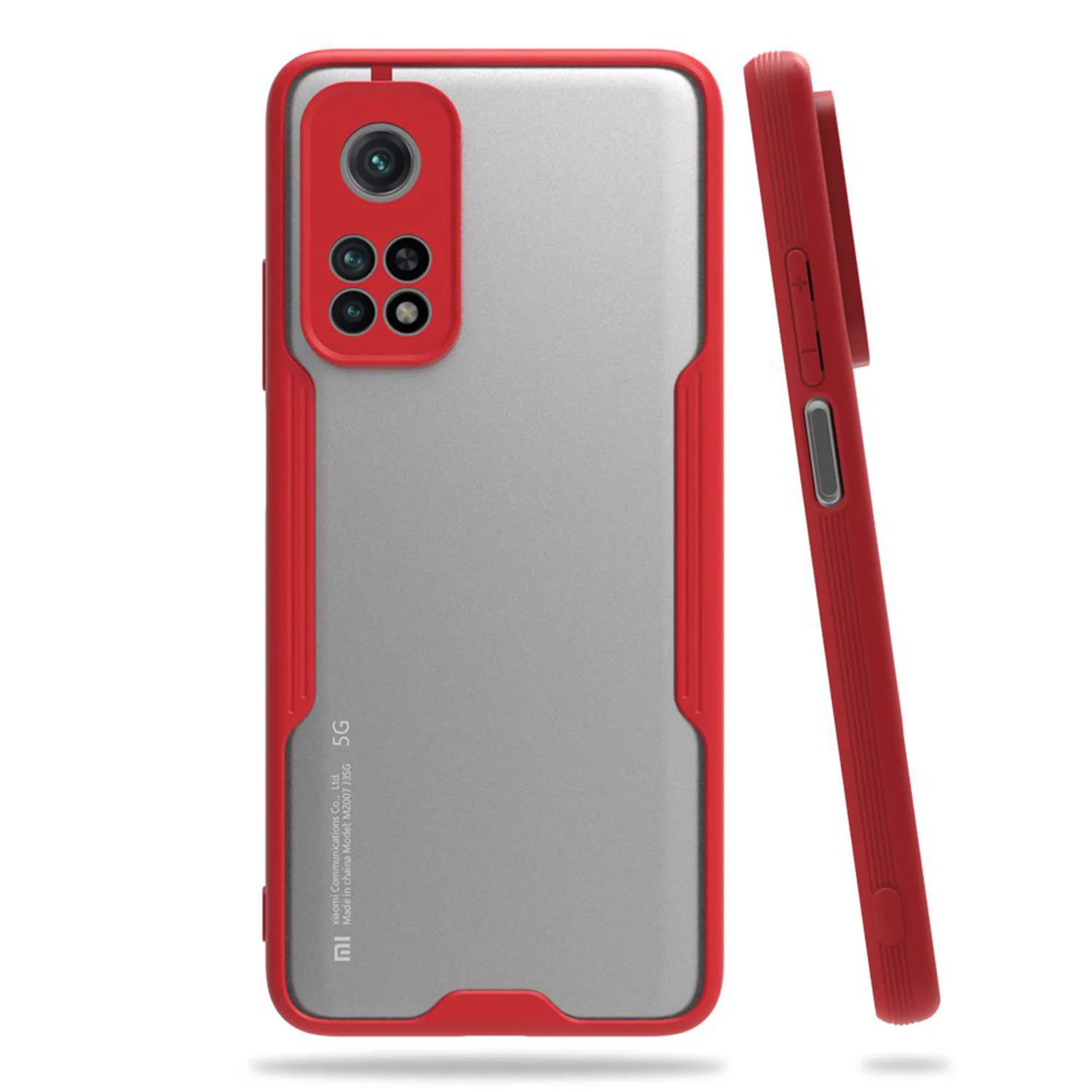 Nettech Xiaomi Mi 10T Uyumlu Platin Seri Arka Koruma Kılıf (Kırmızı) NT-86504