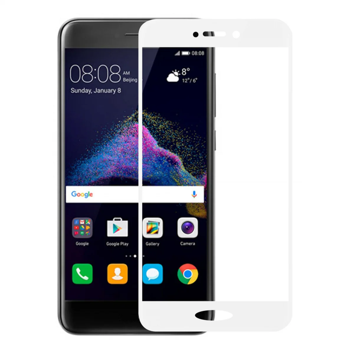 Helt Huawei P9 Lite Uyumlu Ön Koruma Nano Ekran Koruyucu (Beyaz) VR-8732