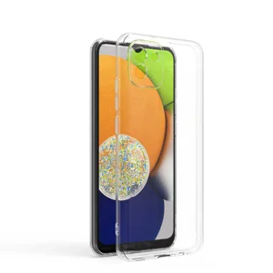 Galaxy A03 Kılıf Zore Süper Silikon Kapak - Renksiz