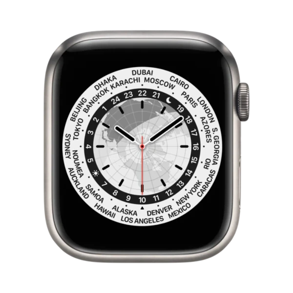 Apple Watch Series 7 - Titanyum - 45mm - Cellular - Gümüş - 2