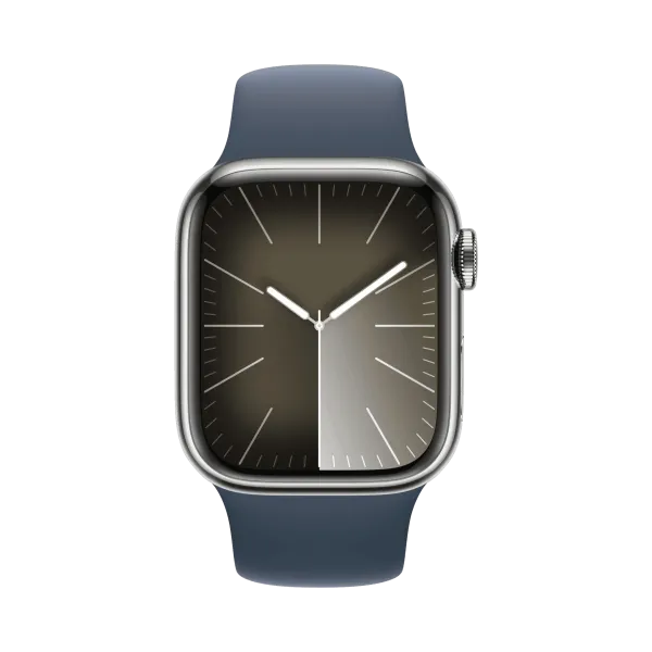 Apple Watch Series 9 - Paslanmaz Çelik - 41mm - Cellular - Gümüş - 2