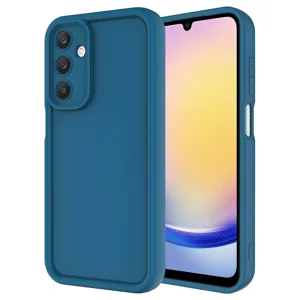 Galaxy A15 Kılıf Kamera Korumalı Zore Ananas Kapak - Koyu Yeşil