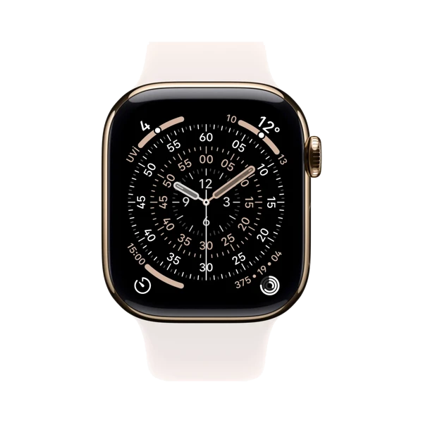 Apple Watch Series 11 - Titanyum - 42mm - GPS + Cellular - Altın - 2