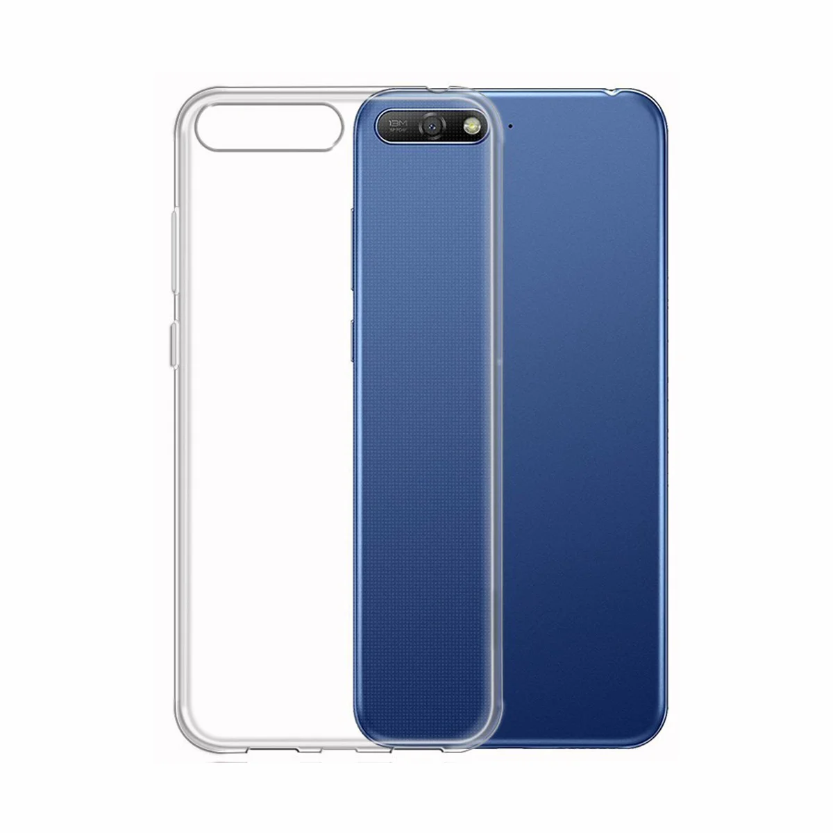 Nettech Huawei Y5 2018 Uyumlu Lüx Seri Arka Koruma Kılıf (Şeffaf) VR-14558