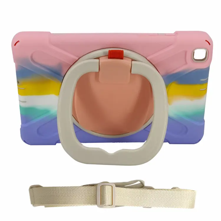 Nettech Samsung Galaxy Tab A 8 SM-T290 Uyumlu Armor 360 Arka Koruma (Pembe) NT-95947