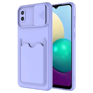 Galaxy A02 Kılıf ​Zore Kartix Kapak - Lila