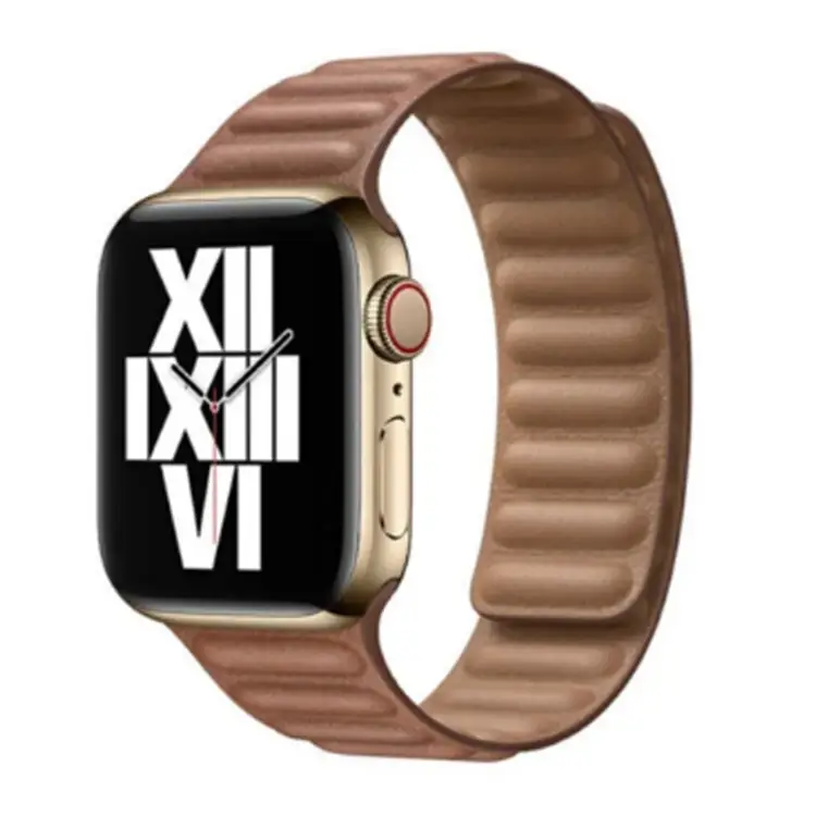 Nettech Apple Watch Seri 42/44 mm Uyumlu Buff Seri Kordon (Kahverengi) NT-98707