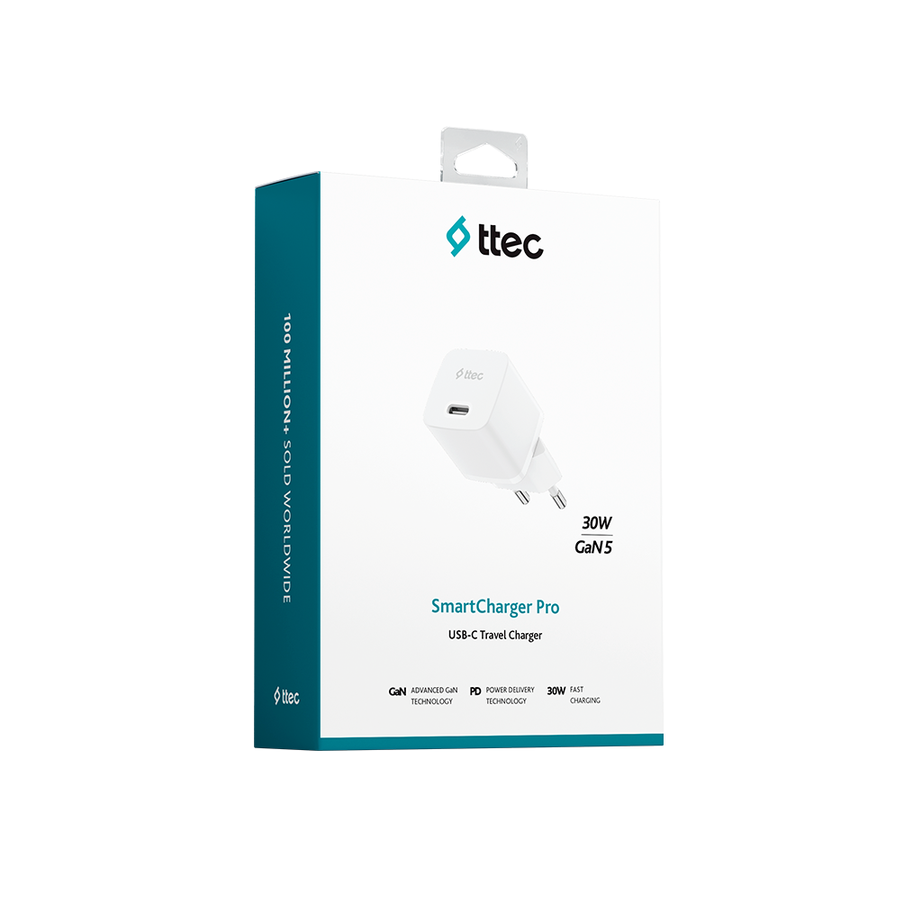 Ttec SmartCharger 30W PD USB-C Seyahat Hızlı Şarj Aleti 2SCP03B