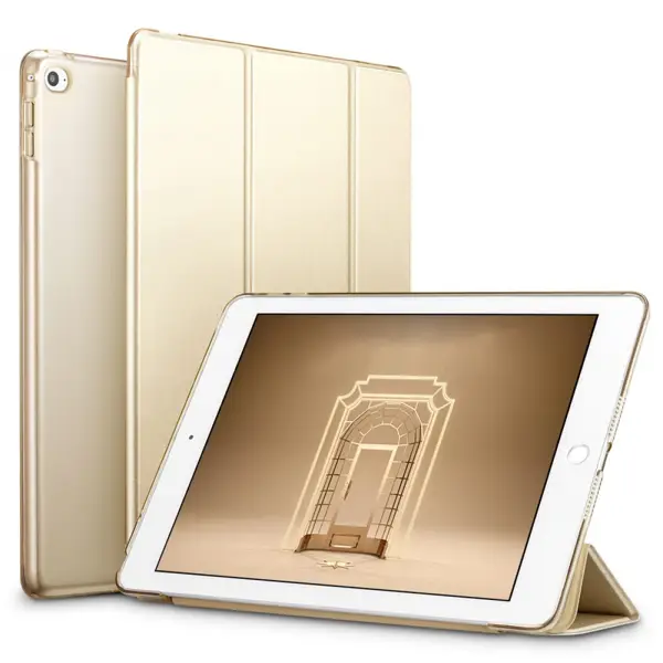Nettech Apple iPad 4 Uyumlu Flip Seri Kapaklı Kılıf (Gold) VR-15552