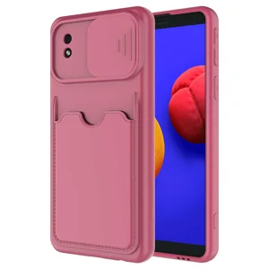 Galaxy A01 Core Kılıf ​Zore Kartix Kapak - Koyu Mor