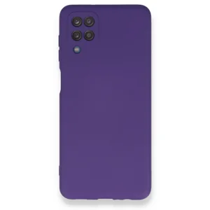 Nettech Samsung Galaxy A12 Uyumlu Nano Arka Koruma Kılıf (Lila) NT-85781
