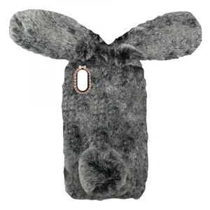 Nettech Apple iPhone XS Uyumlu Peluş Arka Koruma Kılıf (Siyah) VR-13035