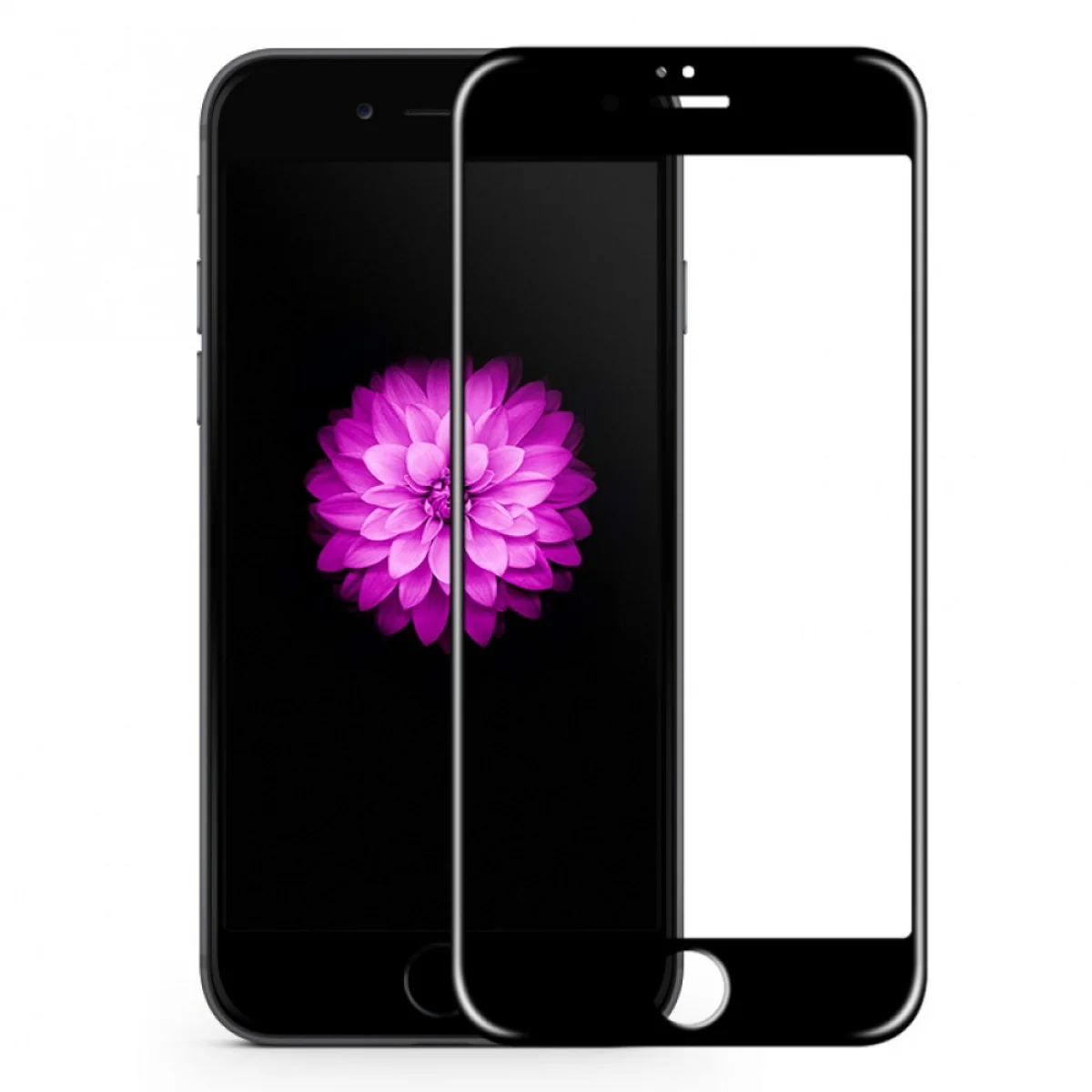 Nettech Apple iPhone 6S Uyumlu 3D SuperGlass Full Cam Koruyucu (Siyah) VR-11079