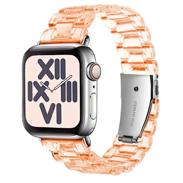 Nettech Apple Watch Series 41 mm Uyumlu Kasa Korumalı Kordon (Turuncu) NT-103003 - 2