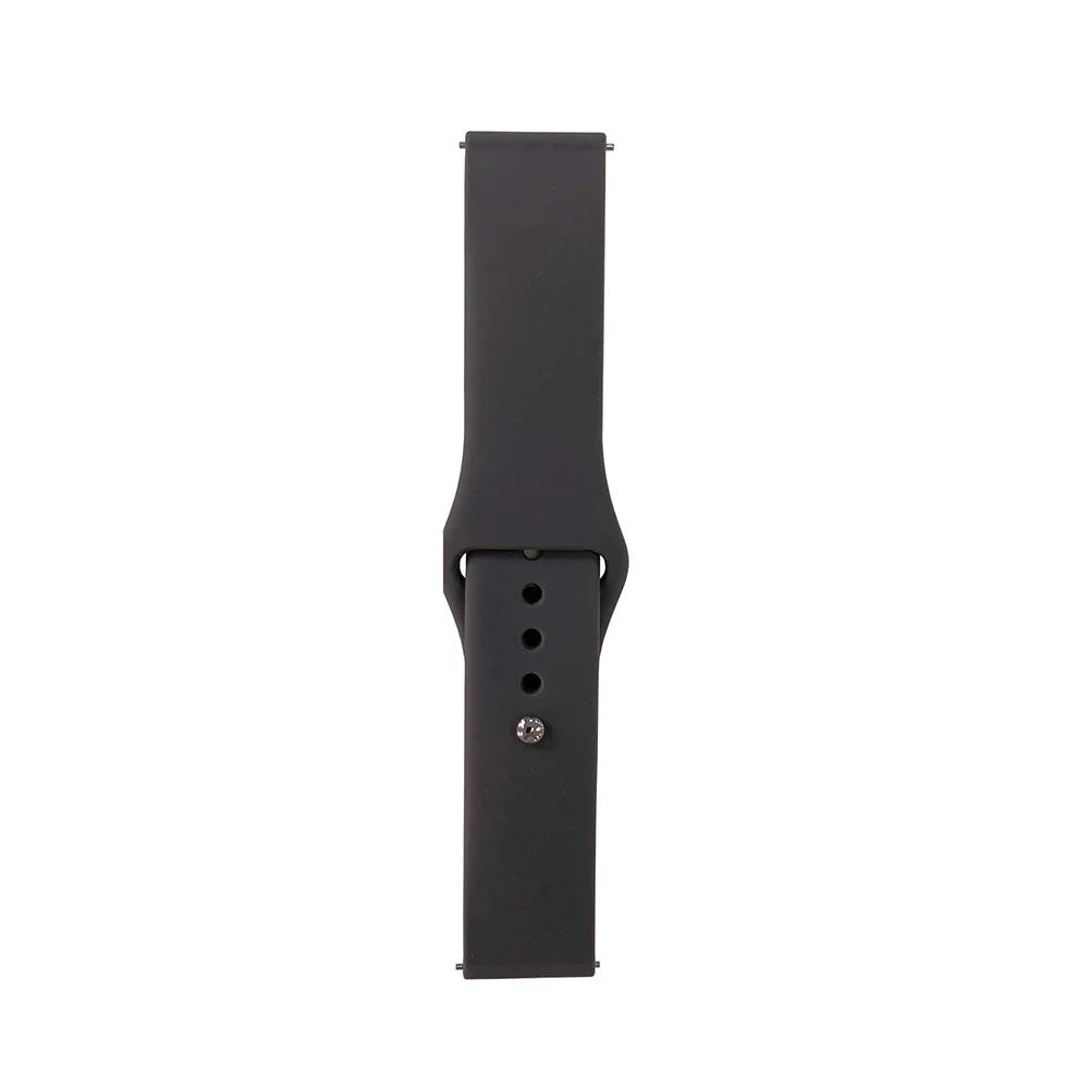 Huawei GT2 46mm Band Serisi 22mm Klasik Kordon Silikon Strap Kayış - Gri