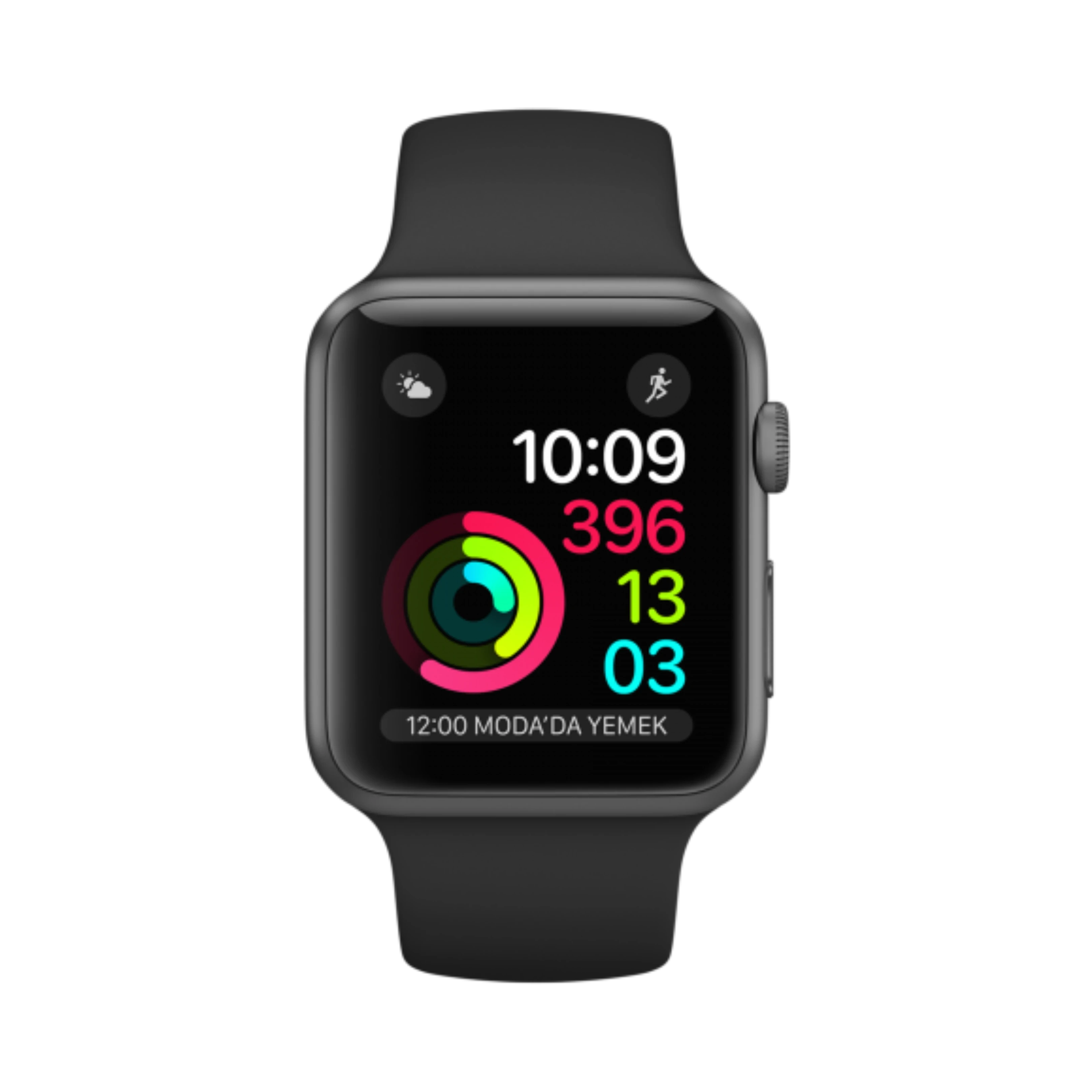 Apple Watch Series 2 - Alüminyum - 42mm - GPS - Gece yarısı