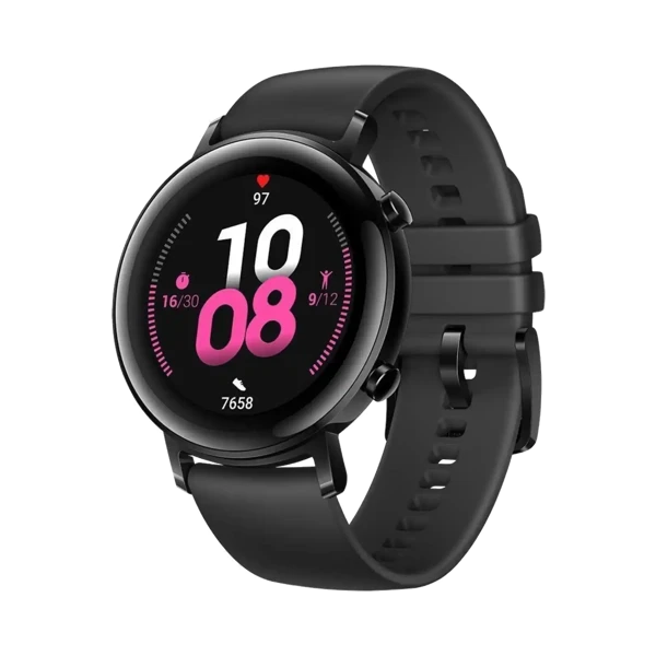 Huawei GT2 Sport - Paslanmaz Çelik - 42mm - GPS - Siyah - 1