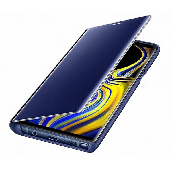 Nettech Huawei Y5 2018 Uyumlu Clear View Aynalı Kapaklı Kılıf (Lacivert) NT-85643 - 2