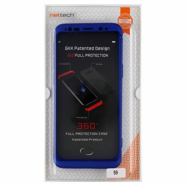 Nettech Samsung Galaxy G960 S9 Uyumlu 360 Koruyucu Arka Koruma Kılıf (Mavi) VR-4313 - 2