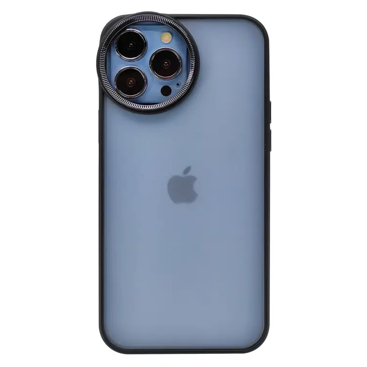 Nettech Apple iPhone 13 Pro Max Uyumlu Master Silindir Seri Arka Koruma Kılıf (Siyah) NT-95486